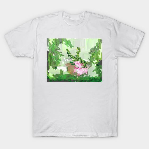 Fuchsia in the Garden T-Shirt by trishaclarkin